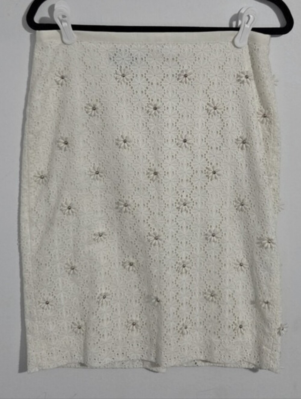 Talbots Embroidered Floral Skirt